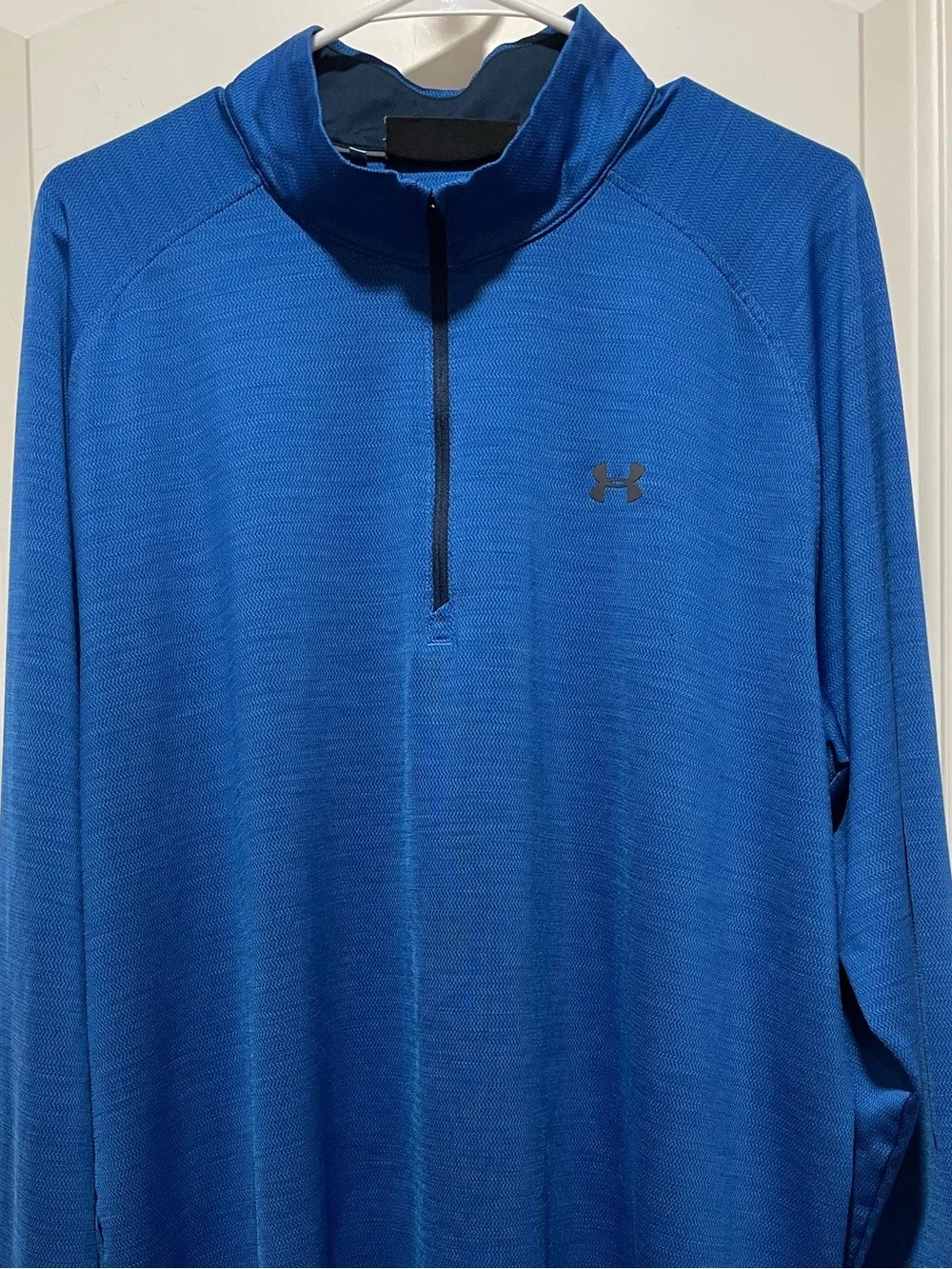 UA Long-sleeve Pullover AUA Tech 2.0 1/2 Zip Royal Blue Heathered XXL Loose Fit